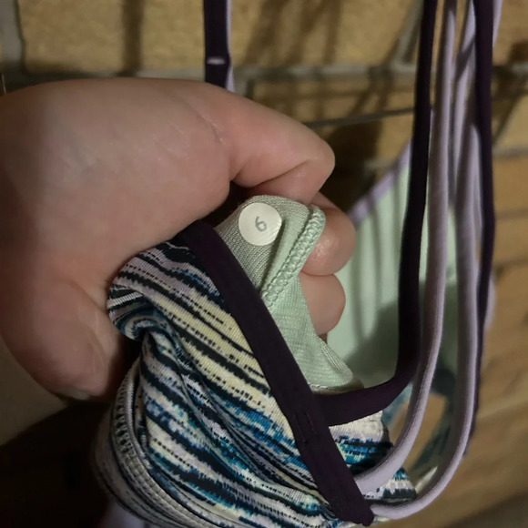 Lululemon Lighten Up Tank Lilac Blurry Belle Multi Deep Zinfandel Size 6 - Picture 7 of 7